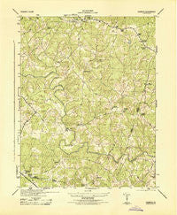 Dabneys Virginia Historical topographic map, 1:31680 scale, 7.5 X 7.5 Minute, Year 1944