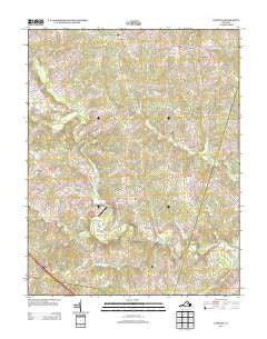 Dabneys Virginia Historical topographic map, 1:24000 scale, 7.5 X 7.5 Minute, Year 2013