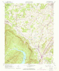 Daleville Virginia Historical topographic map, 1:24000 scale, 7.5 X 7.5 Minute, Year 1963
