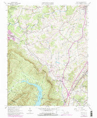 Daleville Virginia Historical topographic map, 1:24000 scale, 7.5 X 7.5 Minute, Year 1963