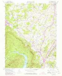Daleville Virginia Historical topographic map, 1:24000 scale, 7.5 X 7.5 Minute, Year 1963