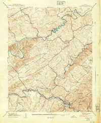 Damascus Virginia Historical topographic map, 1:24000 scale, 7.5 X 7.5 Minute, Year 1939