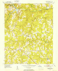 Danieltown Virginia Historical topographic map, 1:24000 scale, 7.5 X 7.5 Minute, Year 1951