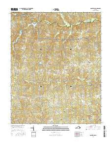 Danieltown Virginia Current topographic map, 1:24000 scale, 7.5 X 7.5 Minute, Year 2016