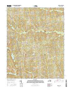 Darvills Virginia Current topographic map, 1:24000 scale, 7.5 X 7.5 Minute, Year 2016