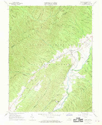 Deerfield Virginia Historical topographic map, 1:24000 scale, 7.5 X 7.5 Minute, Year 1967