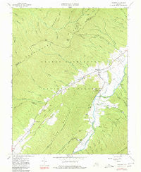 Deerfield Virginia Historical topographic map, 1:24000 scale, 7.5 X 7.5 Minute, Year 1967