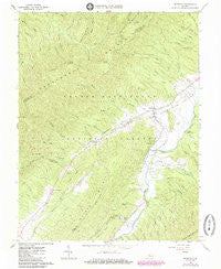 Deerfield Virginia Historical topographic map, 1:24000 scale, 7.5 X 7.5 Minute, Year 1967