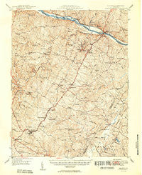 Dillwyn Virginia Historical topographic map, 1:62500 scale, 15 X 15 Minute, Year 1950