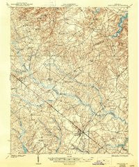Disputanta Virginia Historical topographic map, 1:62500 scale, 15 X 15 Minute, Year 1919