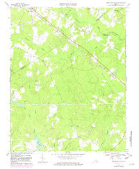 Disputanta South Virginia Historical topographic map, 1:24000 scale, 7.5 X 7.5 Minute, Year 1968