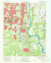 Drewrys Bluff Virginia Historical topographic map, 1:24000 scale, 7.5 X 7.5 Minute, Year 1969