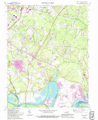Dutch Gap Virginia Historical topographic map, 1:24000 scale, 7.5 X 7.5 Minute, Year 1969