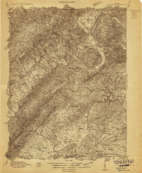 Eagle Rock Virginia Historical topographic map, 1:48000 scale, 15 X 15 Minute, Year 1913