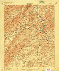 Eagle Rock Virginia Historical topographic map, 1:62500 scale, 15 X 15 Minute, Year 1915