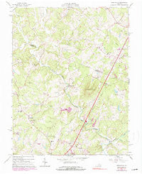 Earlysville Virginia Historical topographic map, 1:24000 scale, 7.5 X 7.5 Minute, Year 1965