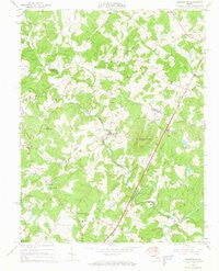 Earlysville Virginia Historical topographic map, 1:24000 scale, 7.5 X 7.5 Minute, Year 1965