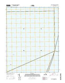 East of Hampton Virginia Current topographic map, 1:24000 scale, 7.5 X 7.5 Minute, Year 2016