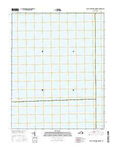 East of New Point Comfort Virginia Current topographic map, 1:24000 scale, 7.5 X 7.5 Minute, Year 2016