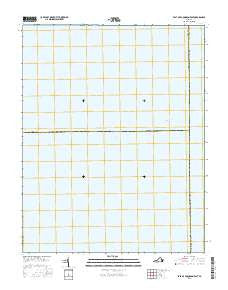 East of Poquoson East Virginia Current topographic map, 1:24000 scale, 7.5 X 7.5 Minute, Year 2016