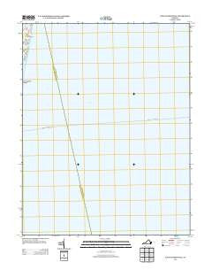 East of Reedville Virginia Historical topographic map, 1:24000 scale, 7.5 X 7.5 Minute, Year 2013