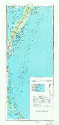 Eastville Virginia Historical topographic map, 1:250000 scale, 2 X 1 Degree, Year 1946