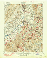 Elkton Virginia Historical topographic map, 1:62500 scale, 15 X 15 Minute, Year 1937