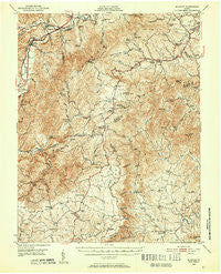 Elliston Virginia Historical topographic map, 1:62500 scale, 15 X 15 Minute, Year 1950