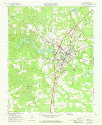 Emporia Virginia Historical topographic map, 1:24000 scale, 7.5 X 7.5 Minute, Year 1963