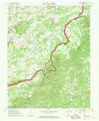 Endicott Virginia Historical topographic map, 1:24000 scale, 7.5 X 7.5 Minute, Year 1967