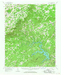 Endicott Virginia Historical topographic map, 1:62500 scale, 15 X 15 Minute, Year 1957
