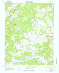 Esmont Virginia Historical topographic map, 1:24000 scale, 7.5 X 7.5 Minute, Year 1967