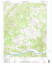 Esmont Virginia Historical topographic map, 1:24000 scale, 7.5 X 7.5 Minute, Year 1967