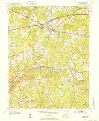 Fairfax Virginia Historical topographic map, 1:24000 scale, 7.5 X 7.5 Minute, Year 1951