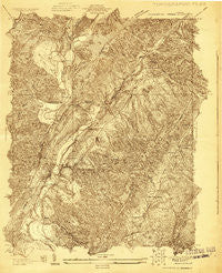 Falling Spring Virginia Historical topographic map, 1:24000 scale, 7.5 X 7.5 Minute, Year 1929