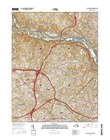 Falls Church Virginia Current topographic map, 1:24000 scale, 7.5 X 7.5 Minute, Year 2016