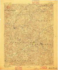 Farmville Virginia Historical topographic map, 1:125000 scale, 30 X 30 Minute, Year 1893