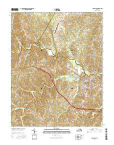 Farmville Virginia Current topographic map, 1:24000 scale, 7.5 X 7.5 Minute, Year 2016