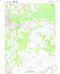 Fentress Virginia Historical topographic map, 1:24000 scale, 7.5 X 7.5 Minute, Year 1954