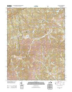 Flat Gap Virginia Historical topographic map, 1:24000 scale, 7.5 X 7.5 Minute, Year 2013