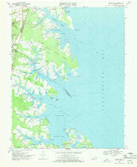 Fleets Bay Virginia Historical topographic map, 1:24000 scale, 7.5 X 7.5 Minute, Year 1968