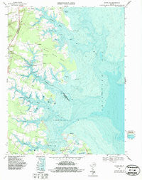 Fleets Bay Virginia Historical topographic map, 1:24000 scale, 7.5 X 7.5 Minute, Year 1968