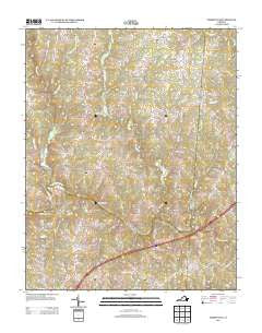 Forksville Virginia Historical topographic map, 1:24000 scale, 7.5 X 7.5 Minute, Year 2013