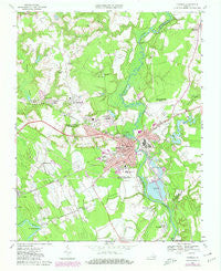 Franklin Virginia Historical topographic map, 1:24000 scale, 7.5 X 7.5 Minute, Year 1967