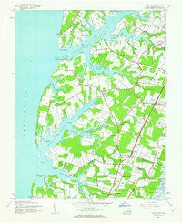 Franktown Virginia Historical topographic map, 1:24000 scale, 7.5 X 7.5 Minute, Year 1943