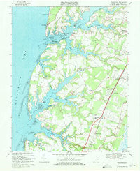 Franktown Virginia Historical topographic map, 1:24000 scale, 7.5 X 7.5 Minute, Year 1968