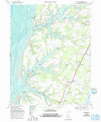 Franktown Virginia Historical topographic map, 1:24000 scale, 7.5 X 7.5 Minute, Year 1968