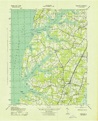 Franktown Virginia Historical topographic map, 1:31680 scale, 7.5 X 7.5 Minute, Year 1943
