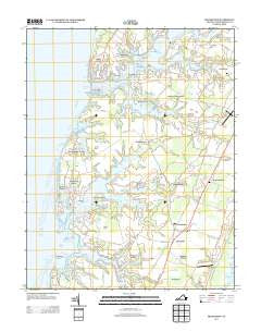 Franktown Virginia Historical topographic map, 1:24000 scale, 7.5 X 7.5 Minute, Year 2013