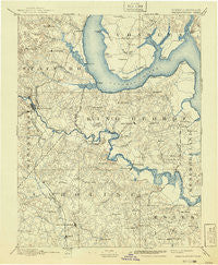 Fredericksburg Virginia Historical topographic map, 1:125000 scale, 30 X 30 Minute, Year 1894